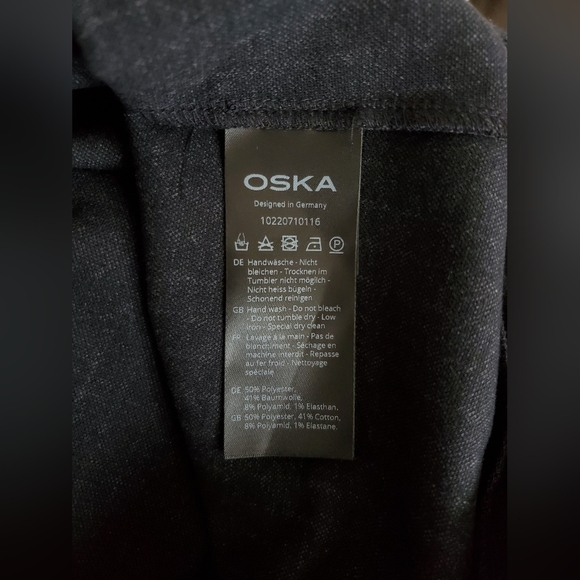 Oska Long Sleeve Lagenlook Pullover Sweater Women's Size 0 Retro Classic In Navy - Picture 6 of 11